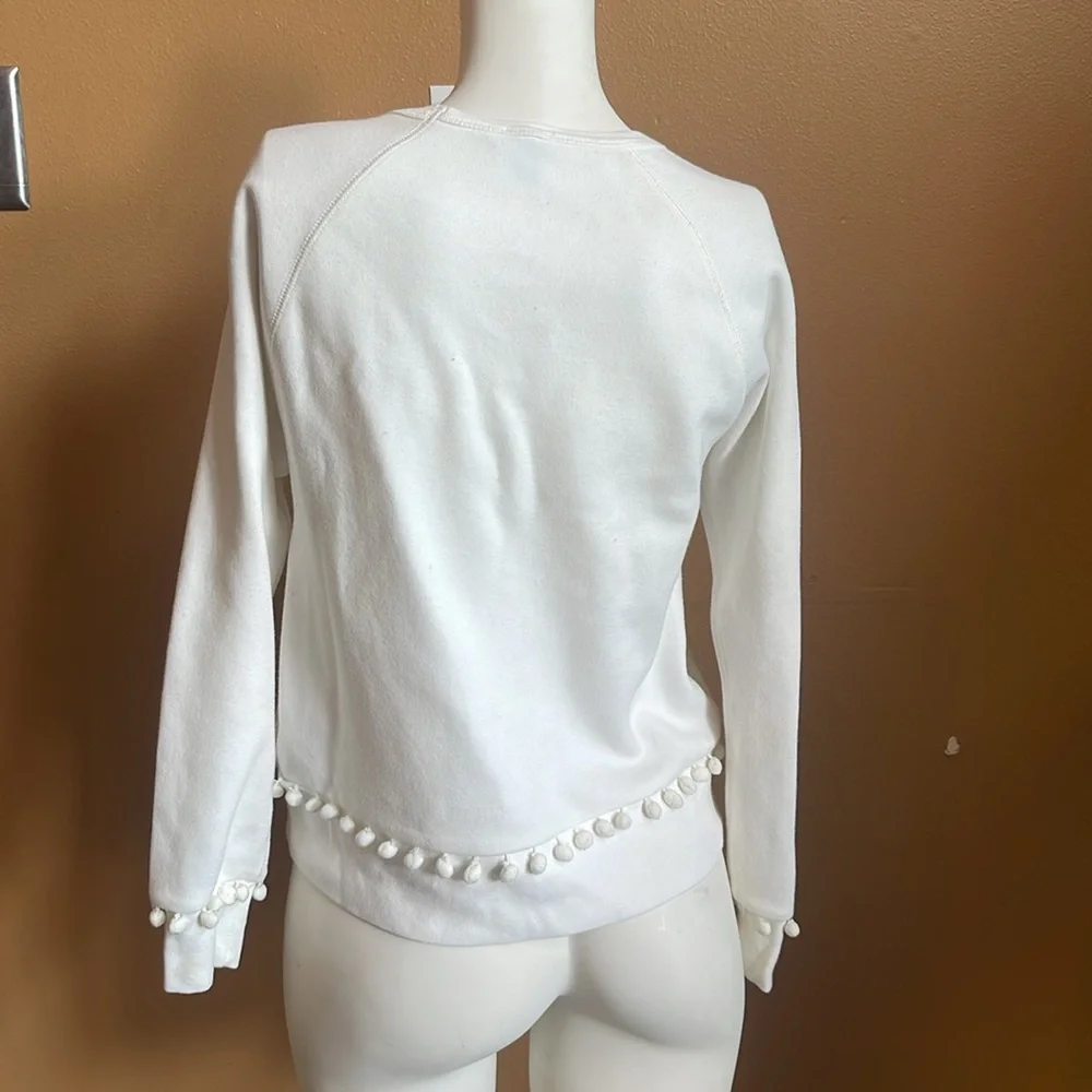 J.Crew Pom-pom sweatshirt Size XS